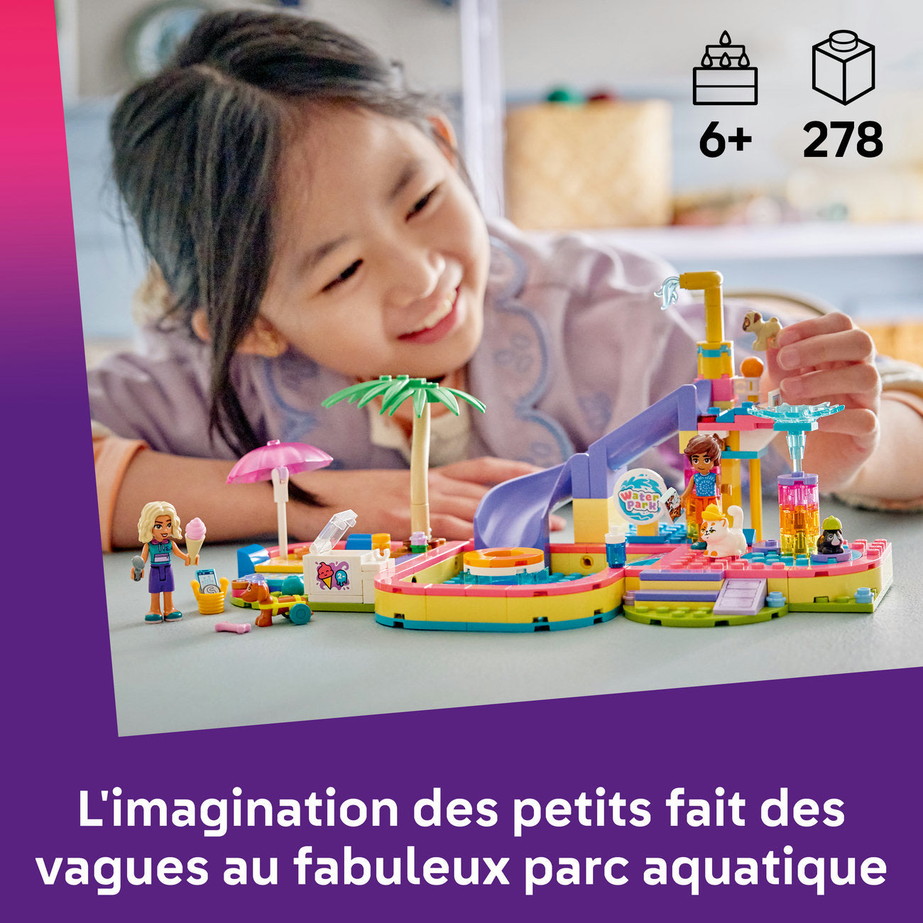 LEGO Friends Ensemble de Construction Une Journée Fabuleuse au Parc Aquatique 42676