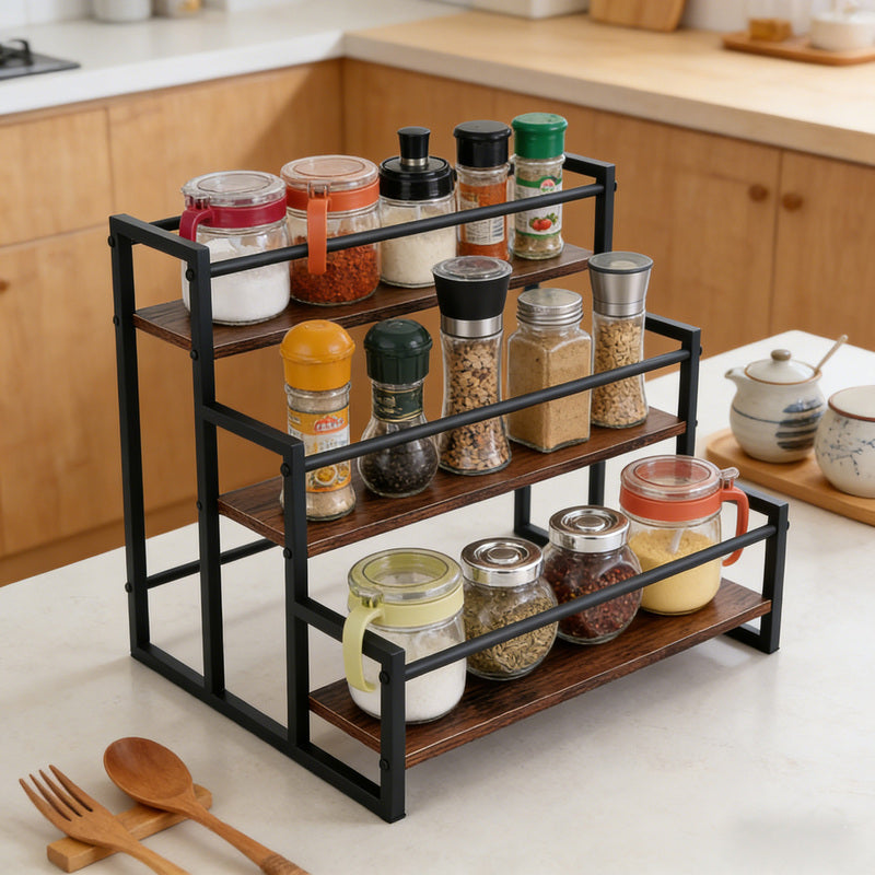 SRD Étagère de comptoir à étages pour sirop et condiments - 1 pièce