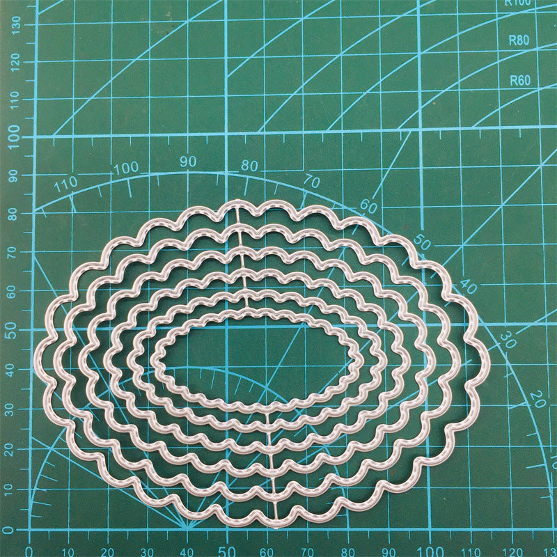 Dies de découpe en métal pour cadre à bordure en dentelle emboîtable, dies de découpe de cadres emboîtables pour la création de cartes, DIY scrapbooking, dies de moule à filigrane