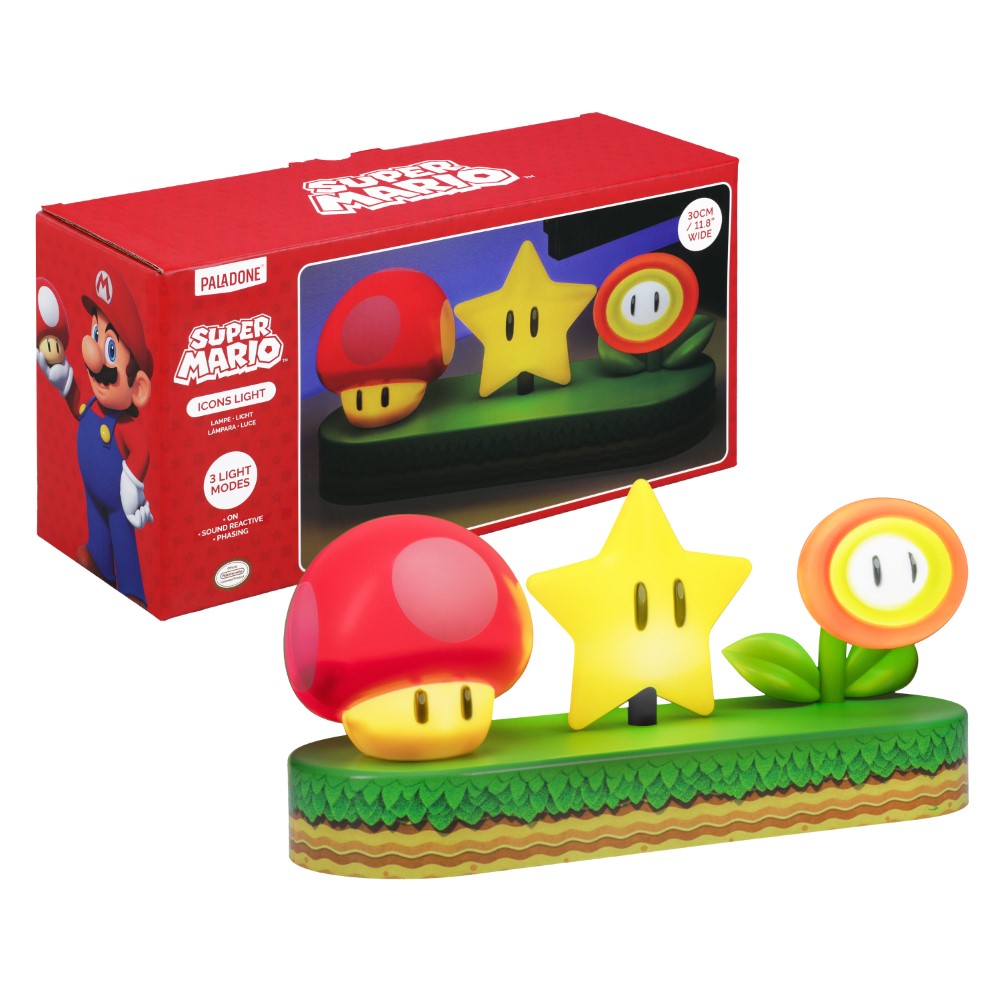 Super Mario Lampe LED Icons - Sous licence officielle - 30 cm - Alimentation USB
