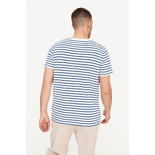 Resteröds T-shirt en bambou à rayures bleues et blanches, taille S