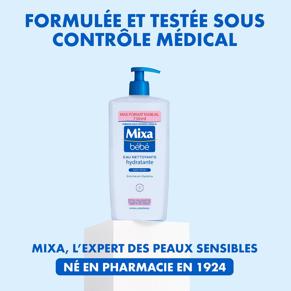 Mixa Bébé Eau nettoyante Hydratante 750ml