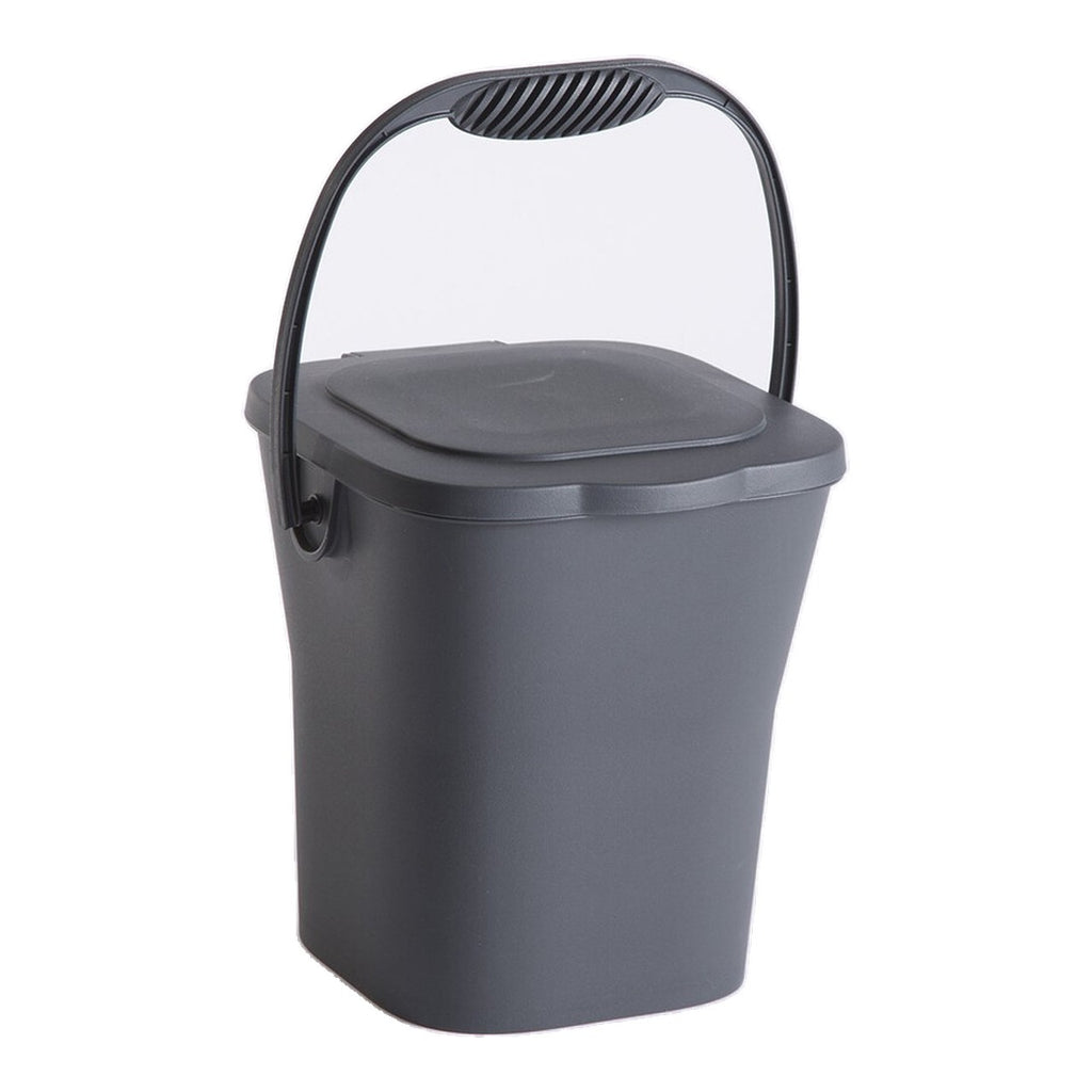 EDA POUBELLE A COMPOST 6 L AVEC COUVERCLE
Dim. : 24,8 x 23,8 x 24,3 cm Gris Anthracite