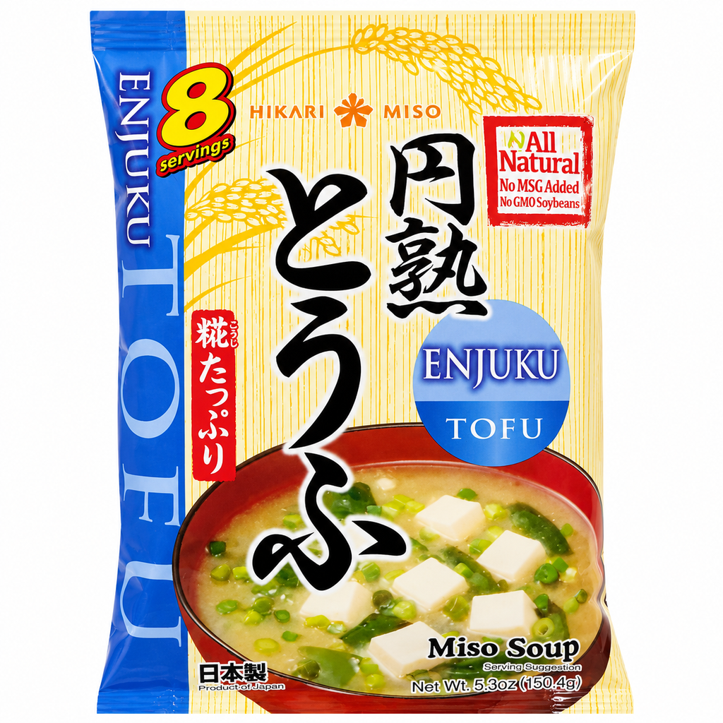 HIKARI MISO Soupe miso instantanée Enjuku au tofu - 8 portions
