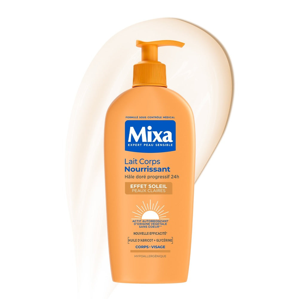 Mixa lait corps effet soleil peaux claires 250ml