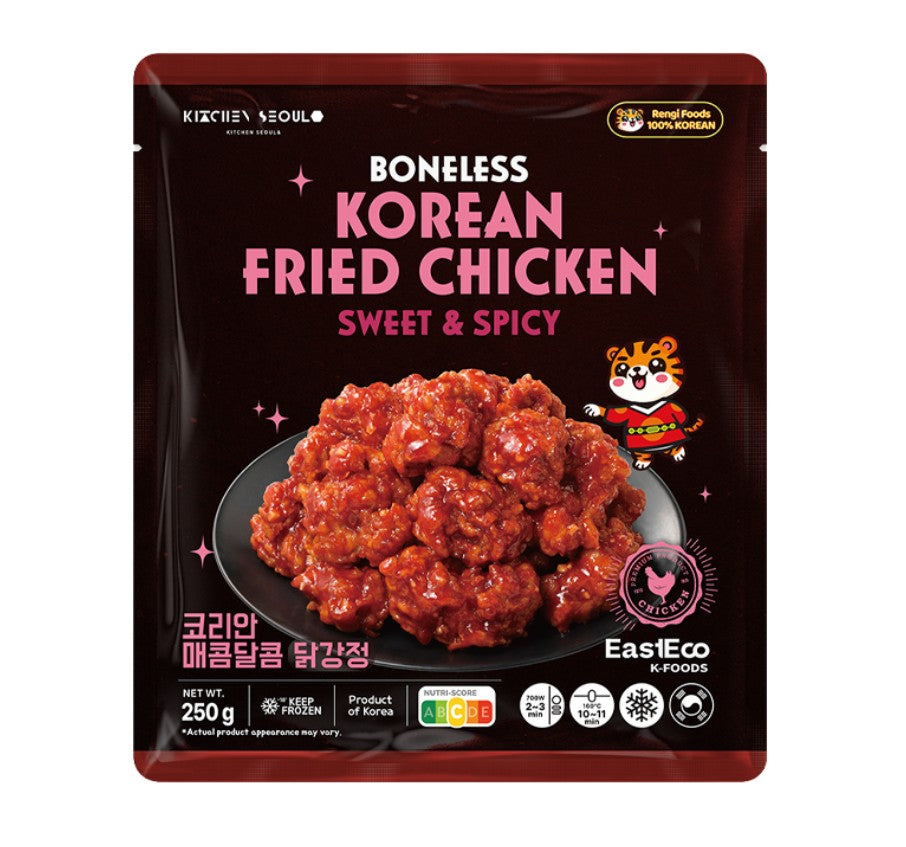 EastEco Poulet frit désossé coréen épicé et sucré - 250 g