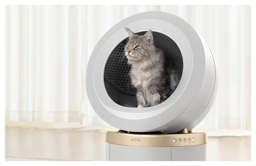 MOVA LR10 Prime White Bac à litière intelligent pour chat
