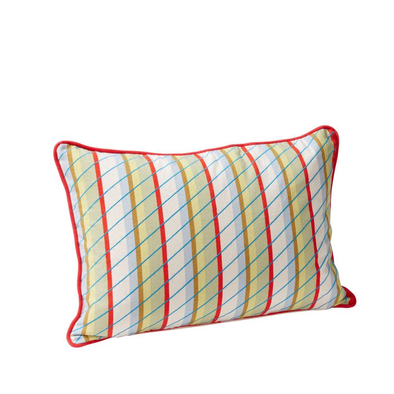 Hübsch Coussin Kiwi Multicolore