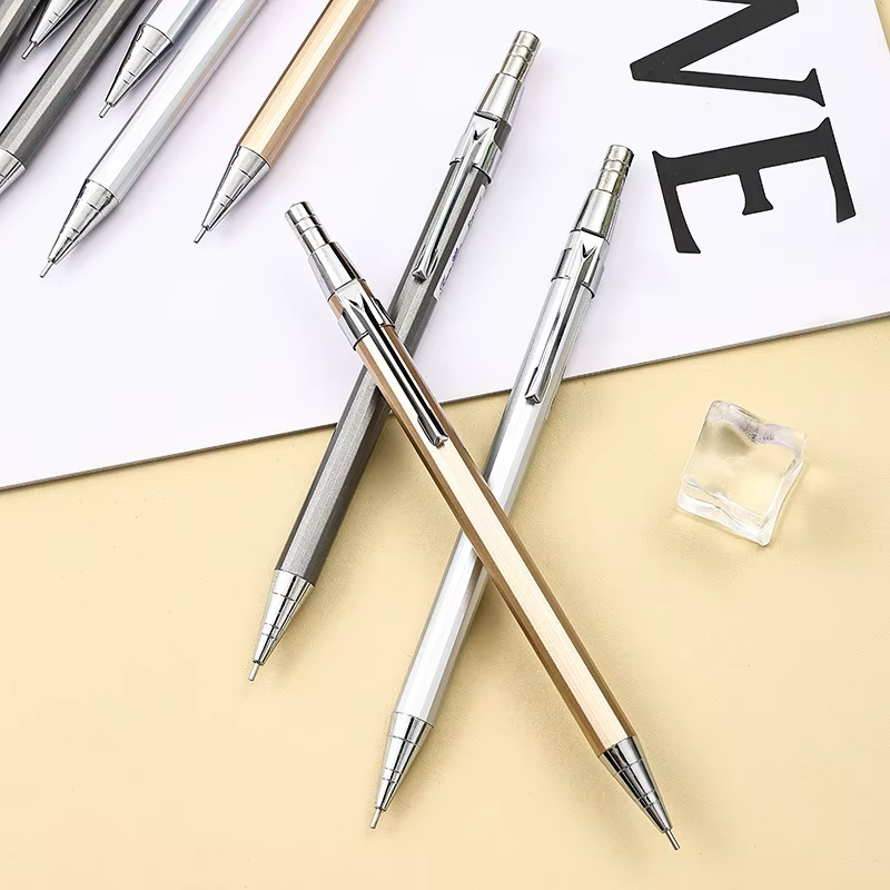 M&G Lot de 3 porte-mines en métal pour écriture, dessin et croquis, 0,5 mm, Porte-mines de dessin technique durables pour école et bureau