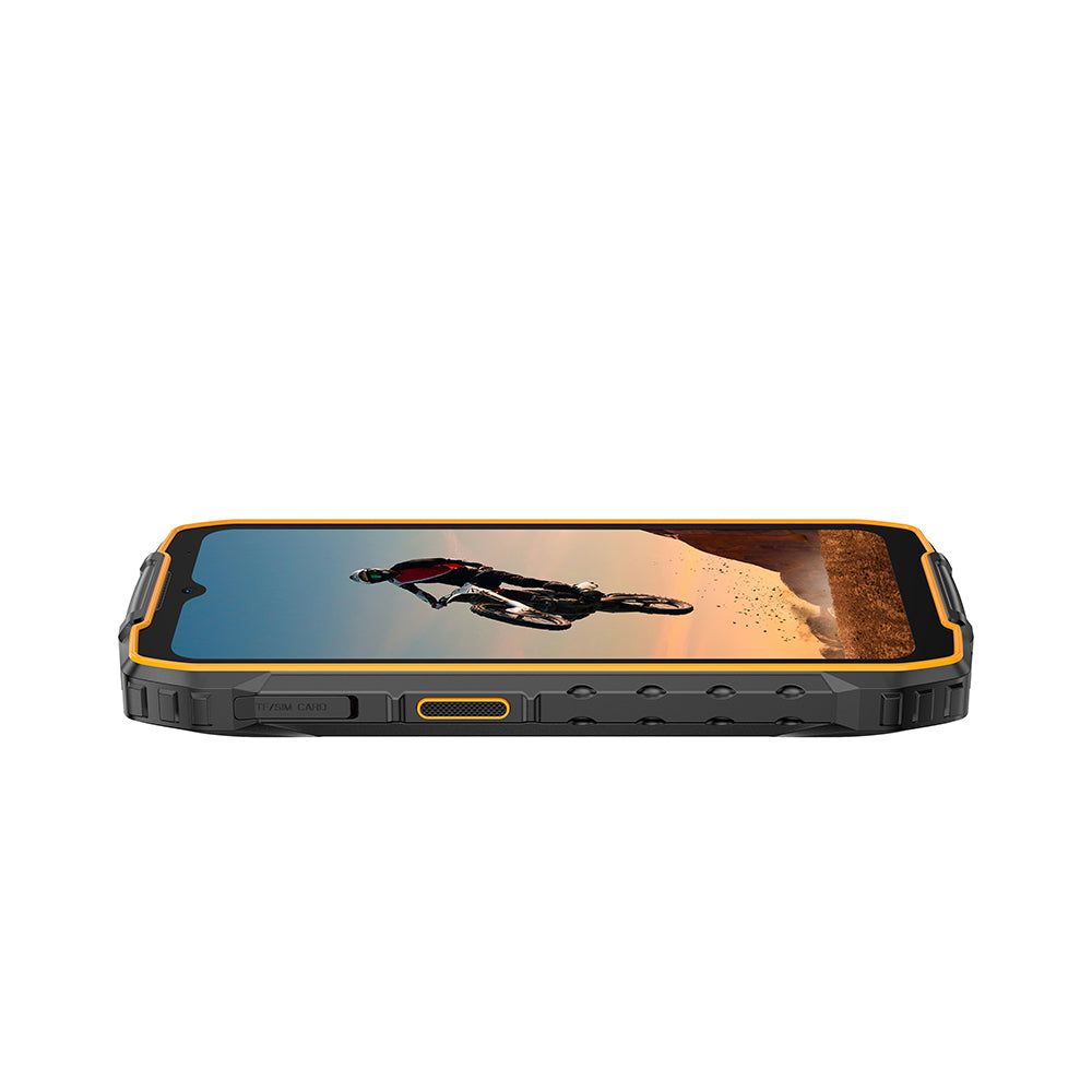 Ulefone RugKing 4 Pro Téléphone Rugged Orange, 16 Go + 256 Go Batterie 10200 mAh Écran 6,56" 120 Hz Double SIM, NFC