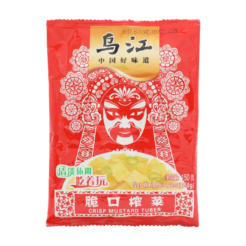 WUJIANG Tige de moutarde croustillante150 g/sachet