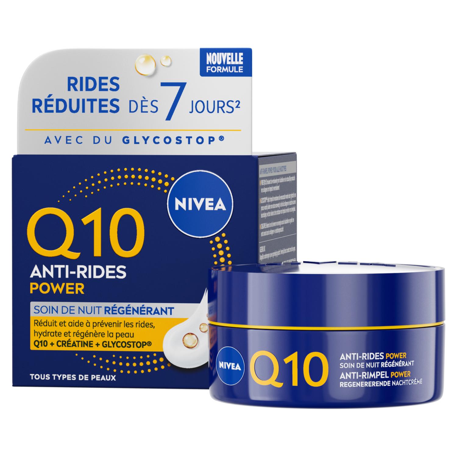 NIVEA Q10 Power Crème visage anti-rides fermeté extra soin nuit 50 ml