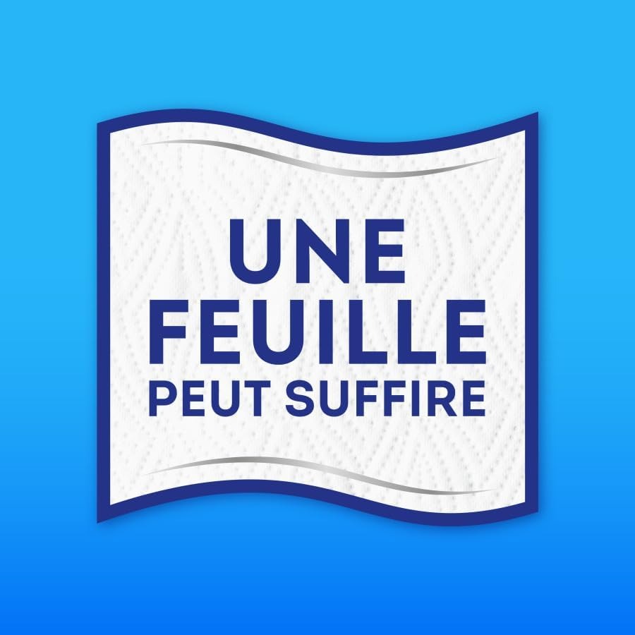 OKAY Adapt Blanc Essuie-Tout Demi-Feuille, 60% Plus Absorbant, 3 Rouleaux
