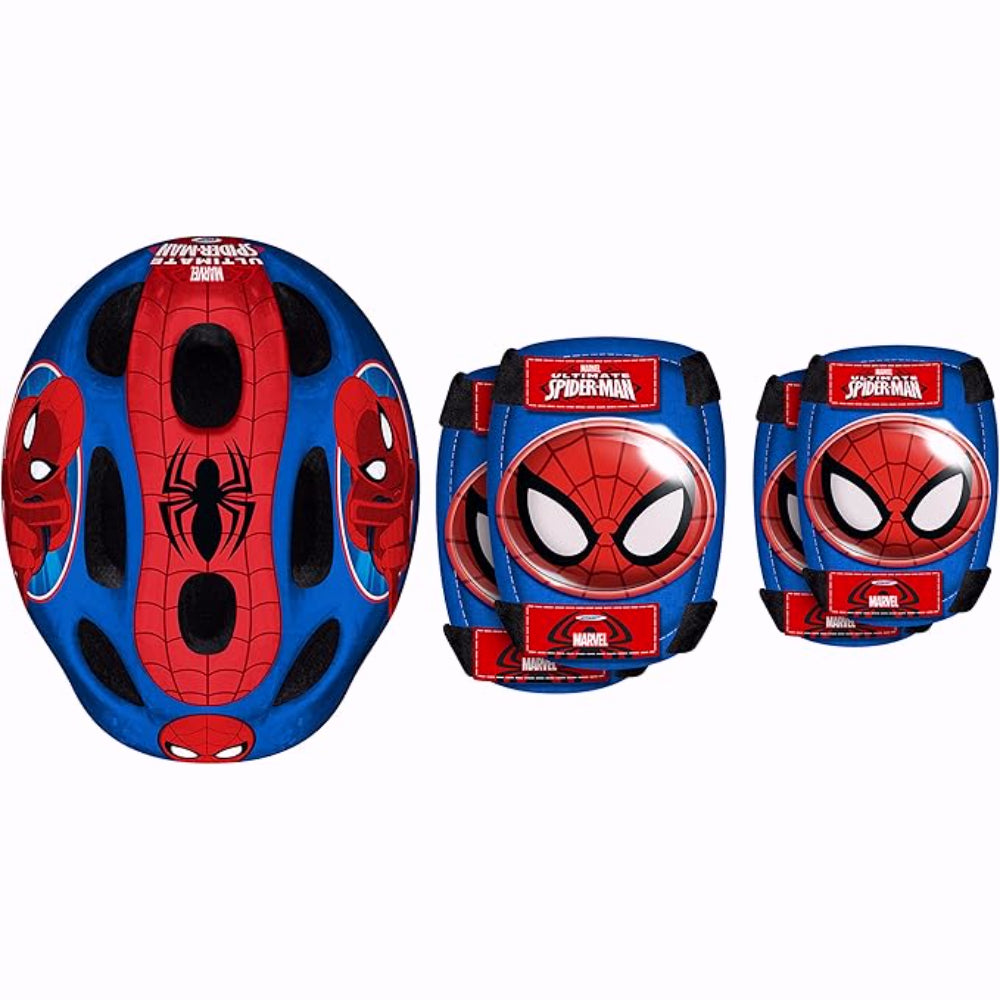 Marvel COMBO SPIDERMAN (Casque + Genouillères & Coudières)