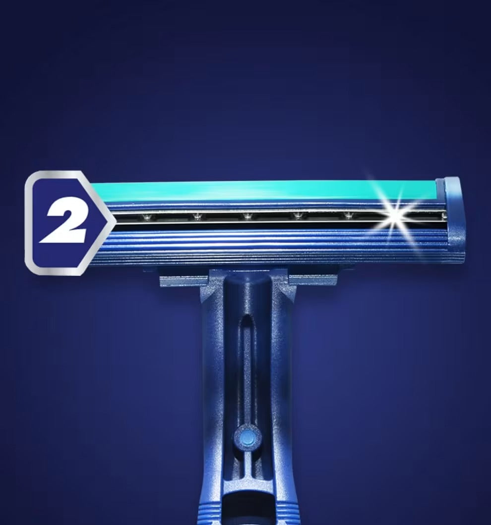 GILLETTE Blue II Plus Rasoir jetable - Grand pack - 10 pièces