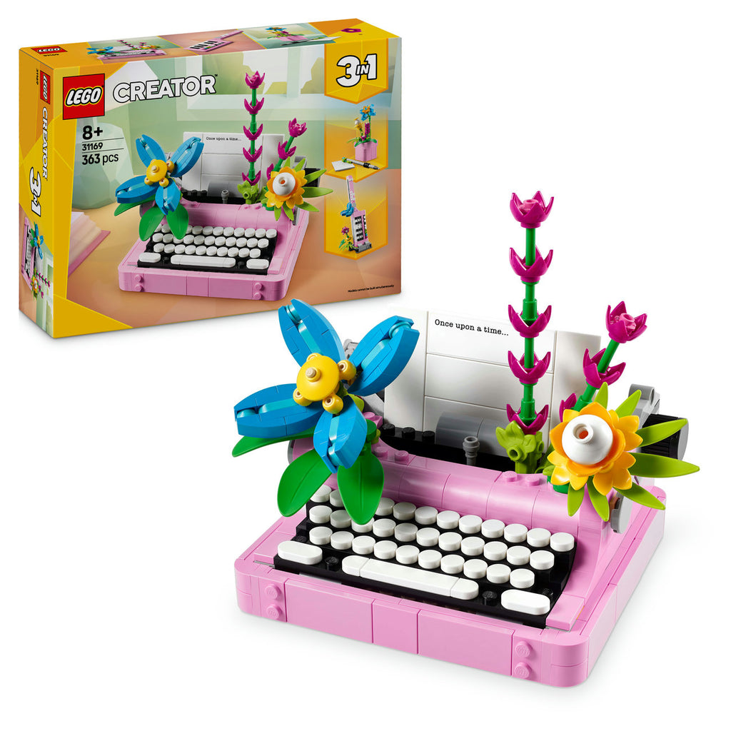LEGO Creator 31169 La machine à écrire avec des fleurs