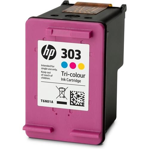 HP Cartouche d'encre d'origine 303 Tri-colour T6N01AE#UUS
