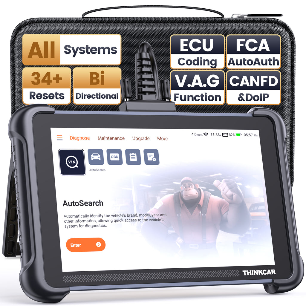 THINKCAR ThinkSCAN 689 Outil de diagnostic OBD2 pour voiture, avec 34 fonctions de remise à zéro et diagnostic complet des systèmes, lecteur de données pour tests actifs