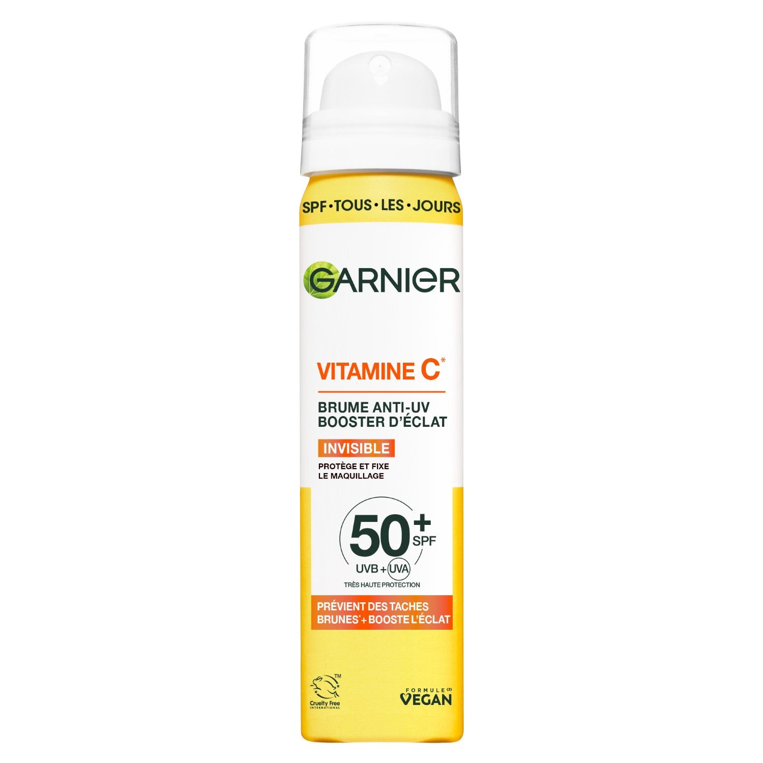 Garnier SkinActive Vitamine C Brume Anti-UV Booster d'Éclat SPF50+ 75 ml