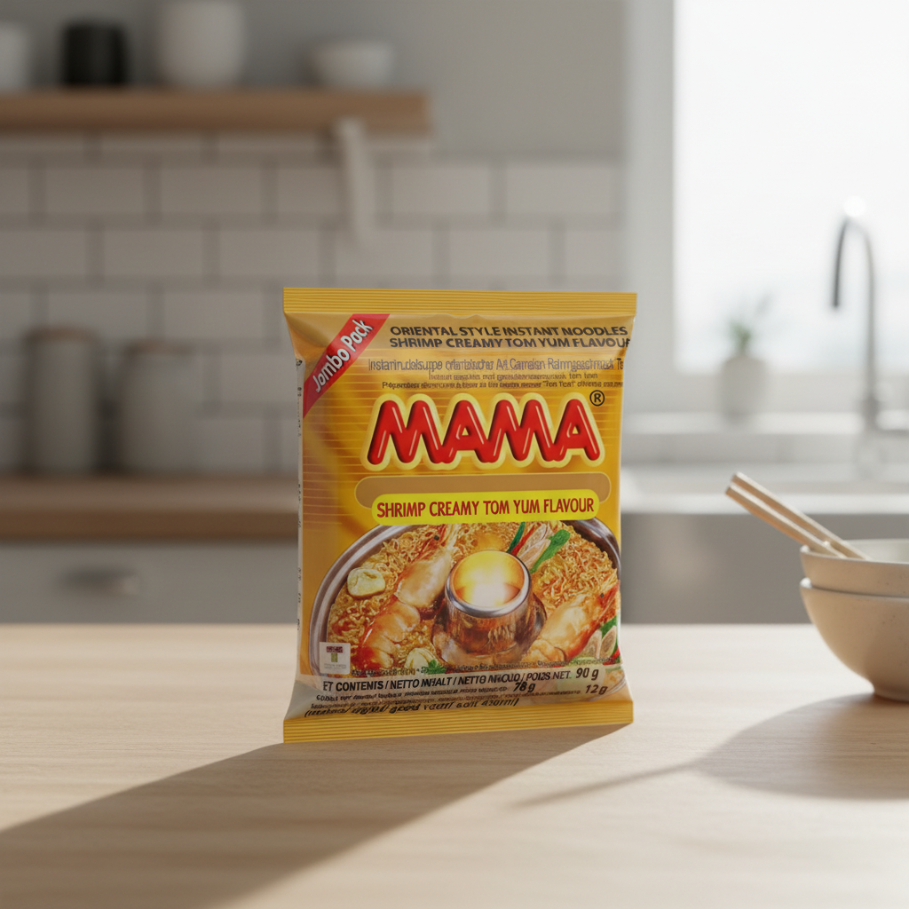 MAMA Nouilles instantanées crémeuses Tom Yum aux crevettes - 90 g