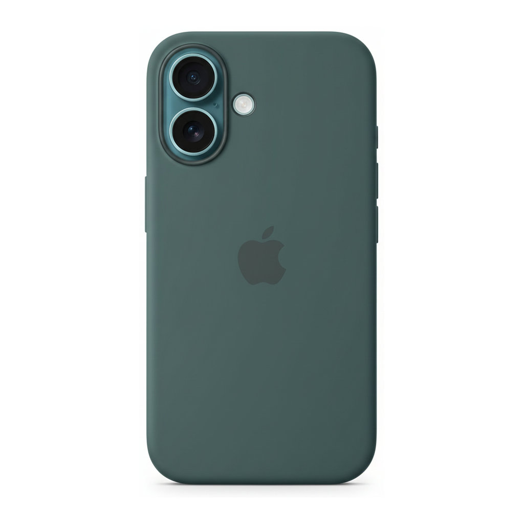 Apple coque en silicone MagSafe pour iPhone 16, vert d'eau