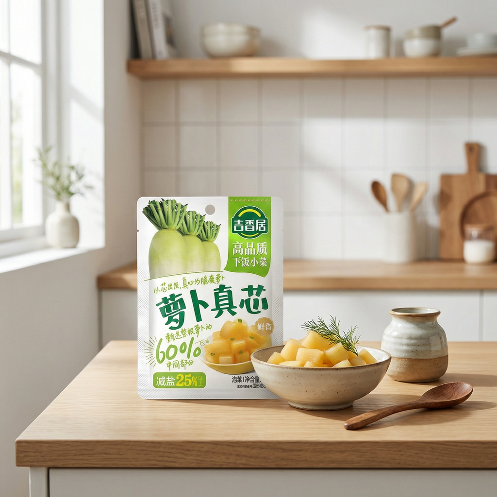 Ji Xiang Ju Carotte Vraie Saveur Fraîche et Parfumée 80g