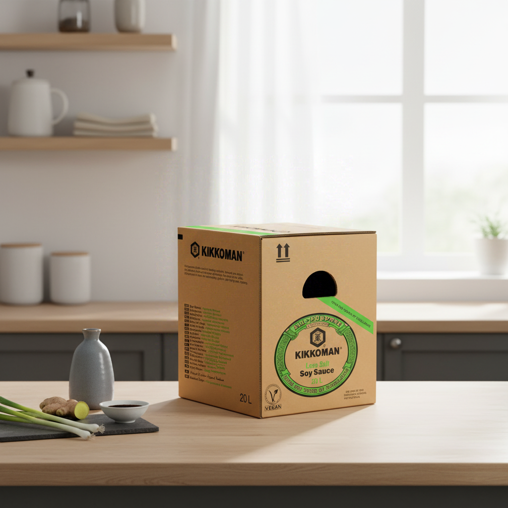 KIKKOMAN Sauce soja à teneur réduite en sel 20 L
