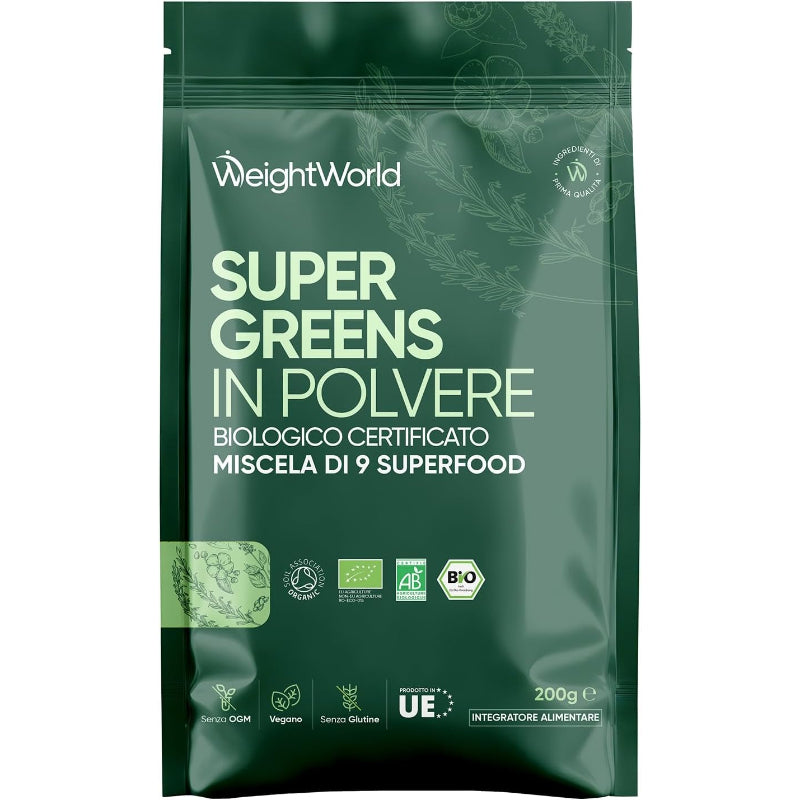 WeightWorld Super verts bio en poudre 200 g