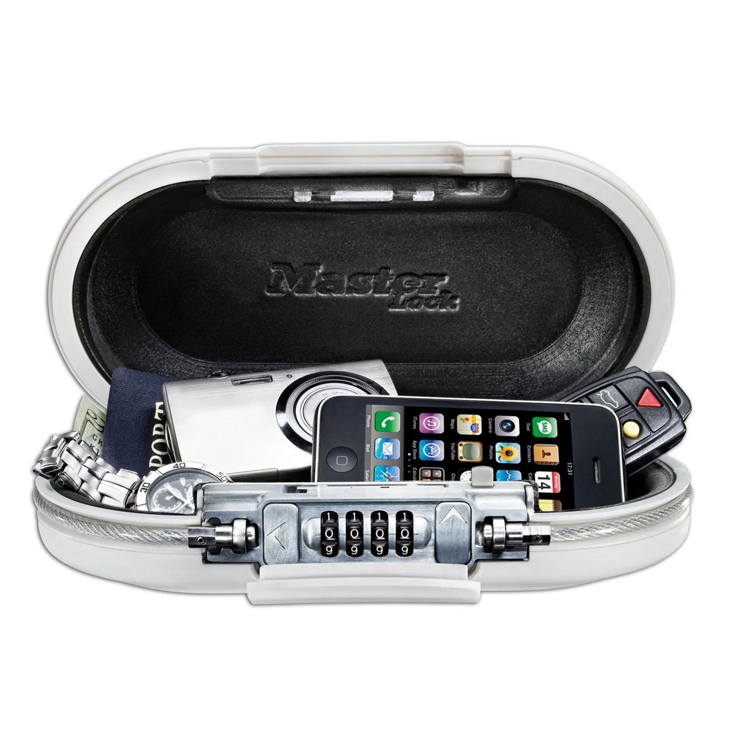MASTER LOCK Mini Travel Safe Safe with Cable 5900EURD - Secure your belongings while travelling