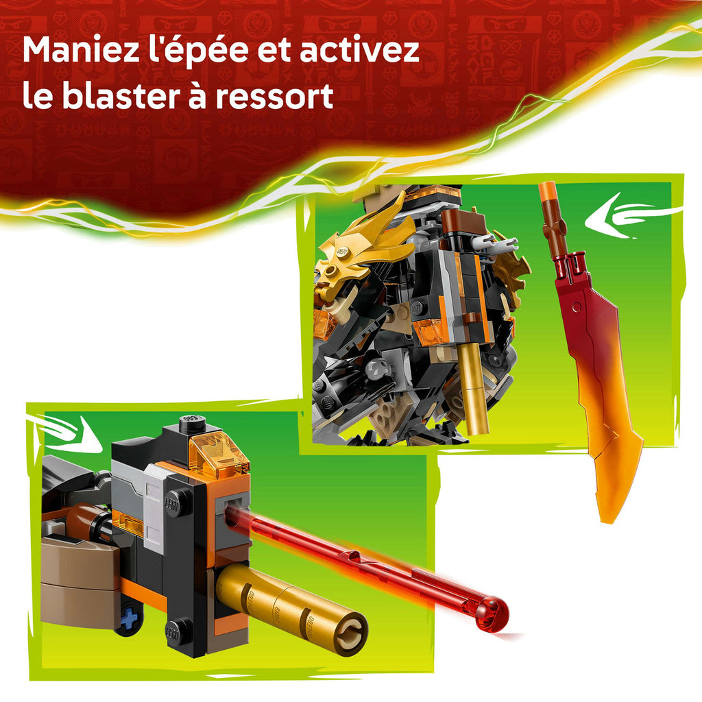 LEGO Ninjago 71854 La mission du robot Cole et du dragon Zane