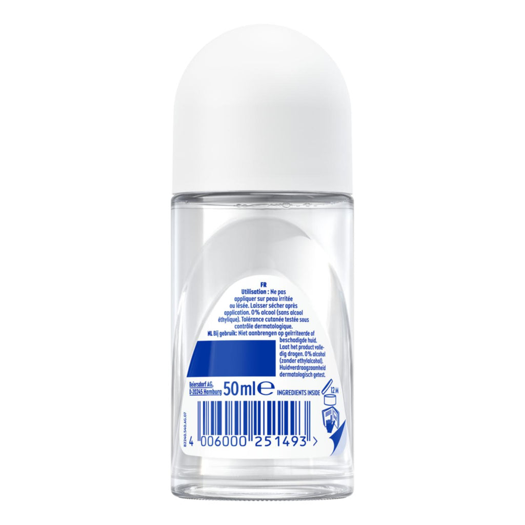 NIVEA Déodorant Femme Aisselles Black & White Original Protection 72h Bille 50ml