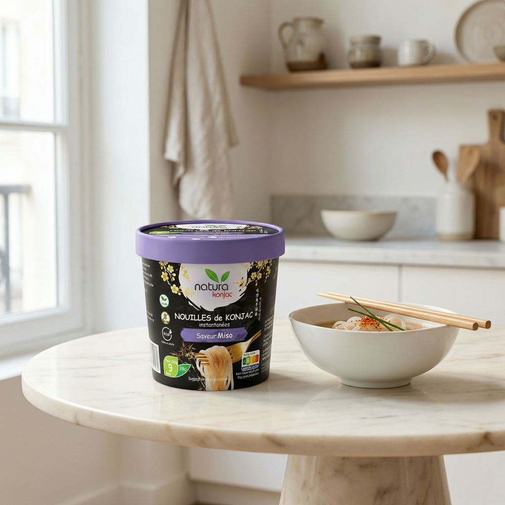 NATURA KONJAC Nouilles de konjac instantanées saveur miso - 162 g