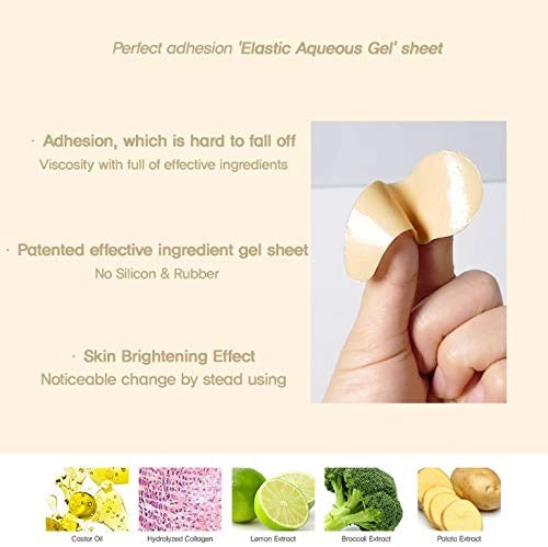 The Orchid Skin Masques yeux en hydrogel anti-cernes - 10 pièces