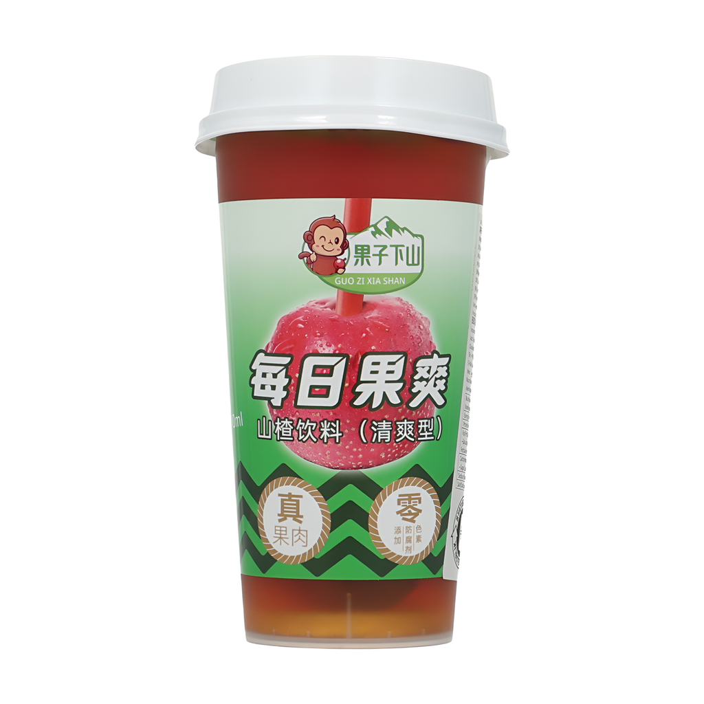Guozixiashan boisson rafraîchissante quotidienne à l'aubépine en canette 380 ml