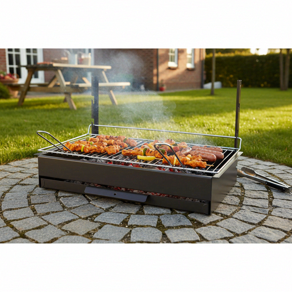 Le Marquier Vulcain 61x33 Gril de barbecue en acier