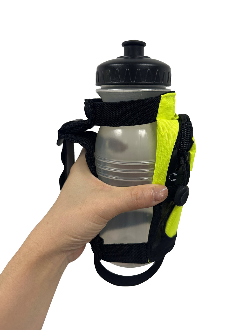 Capelli Sport Pack de gourde de performance à emporter avec sangle de poignet réglable, poche zippée, emplacements pour cartes de transport et accents réfléchissants, bouteille en PEHD de 500 ml