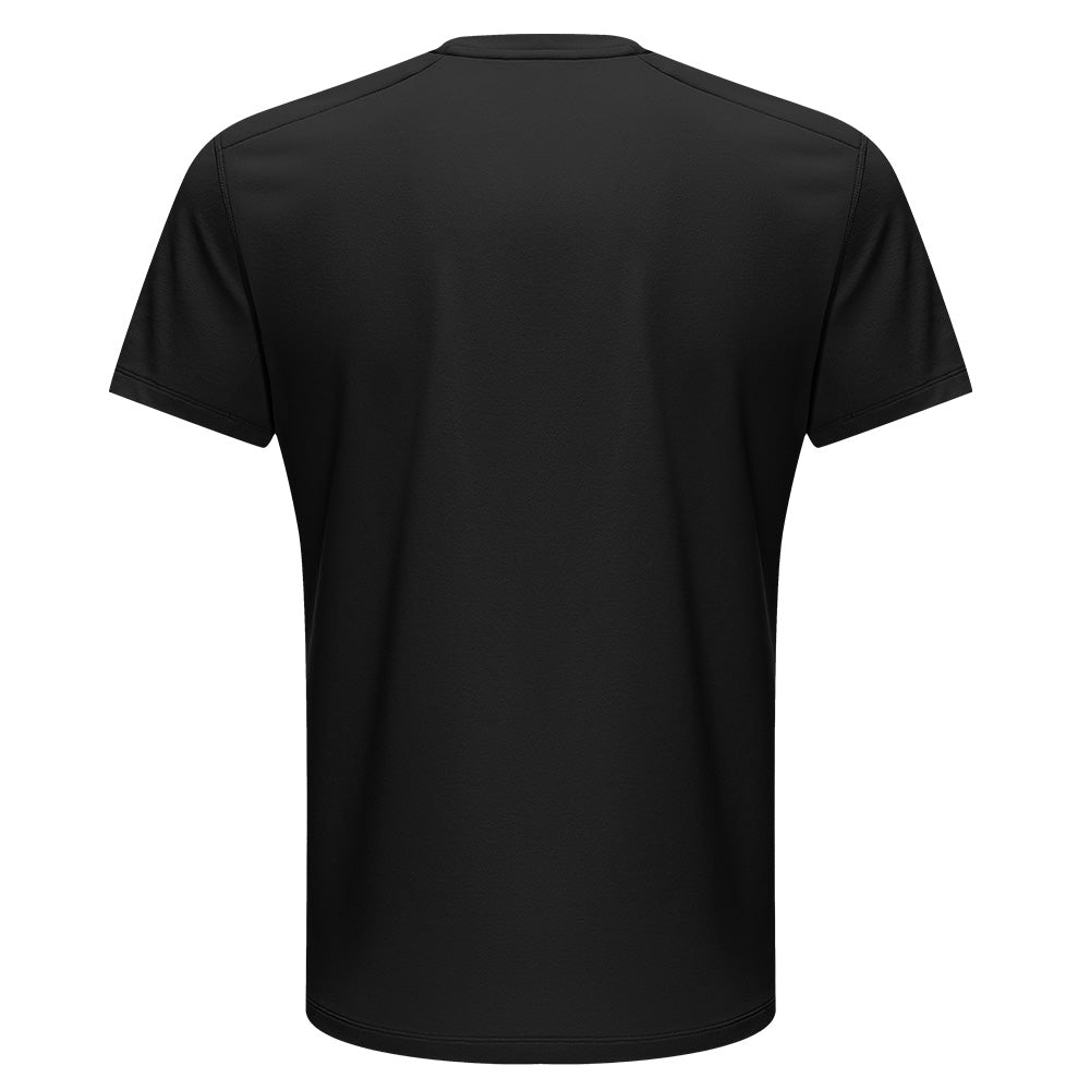 PELLIOT T-shirt à manches courtes col rond pour homme Noir L Camping voyage Imperméable durable