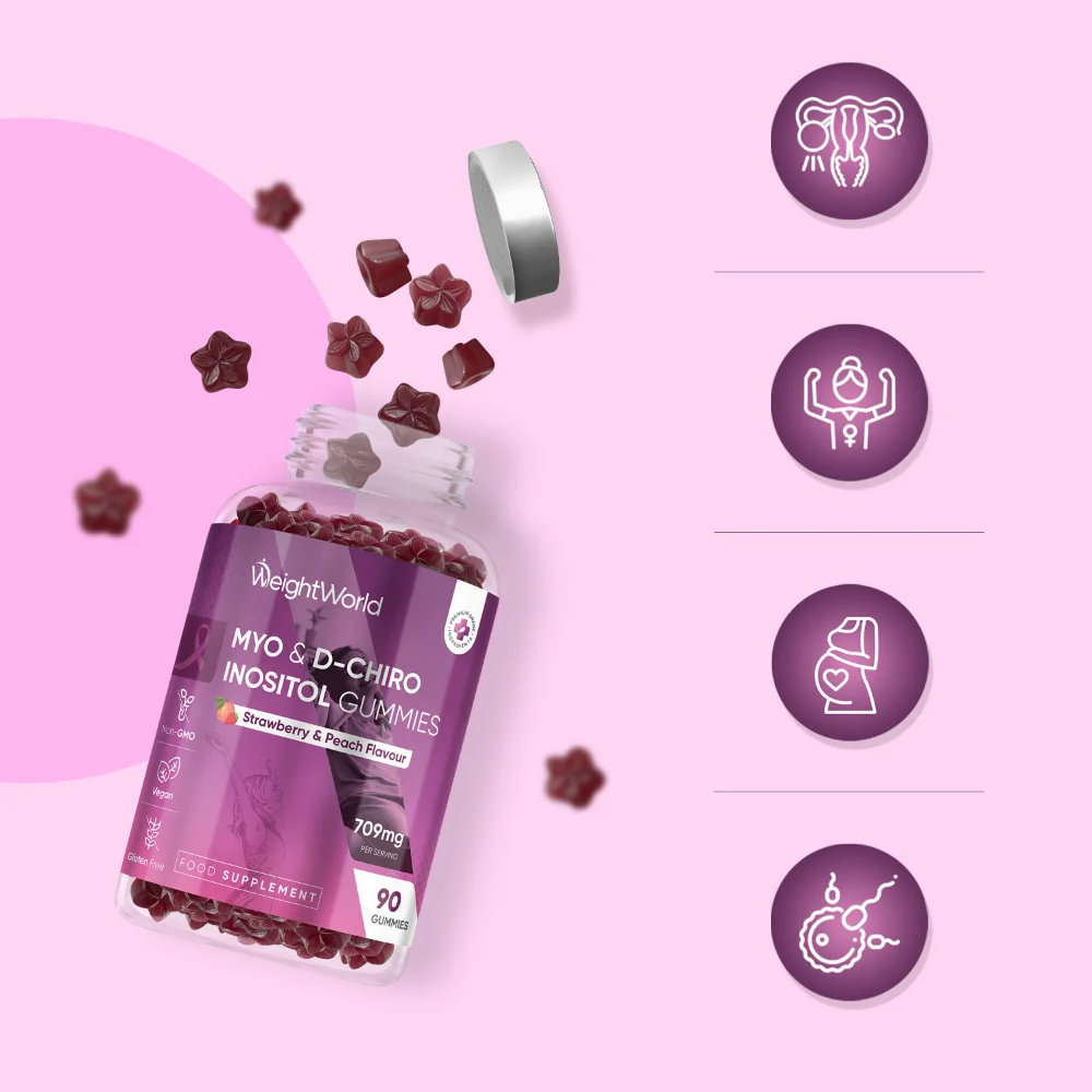 WeightWorld Myo & D-Chiro Inositol 90 Gummies
