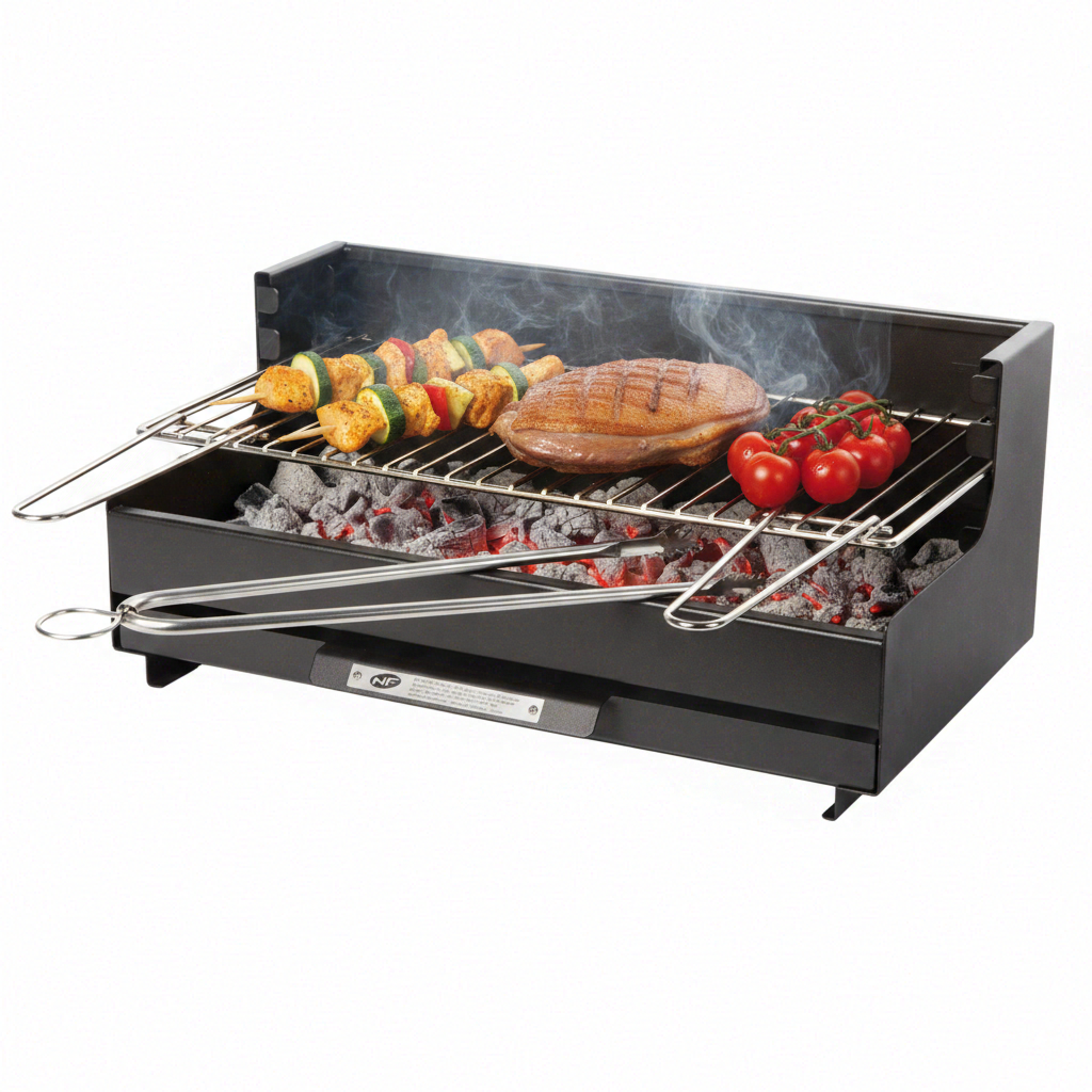 Le Marquier Vulcain 54x32 Barbecue au charbon de bois - Acier