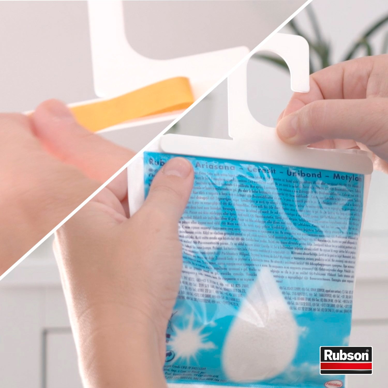 Rubson – Absorbeur d’humidité Minifresh parfum neutre (2 sachets de 50 g) – Idéal pour dressing, penderie, tiroir et placard – Efficace jusqu'à 6 semaines