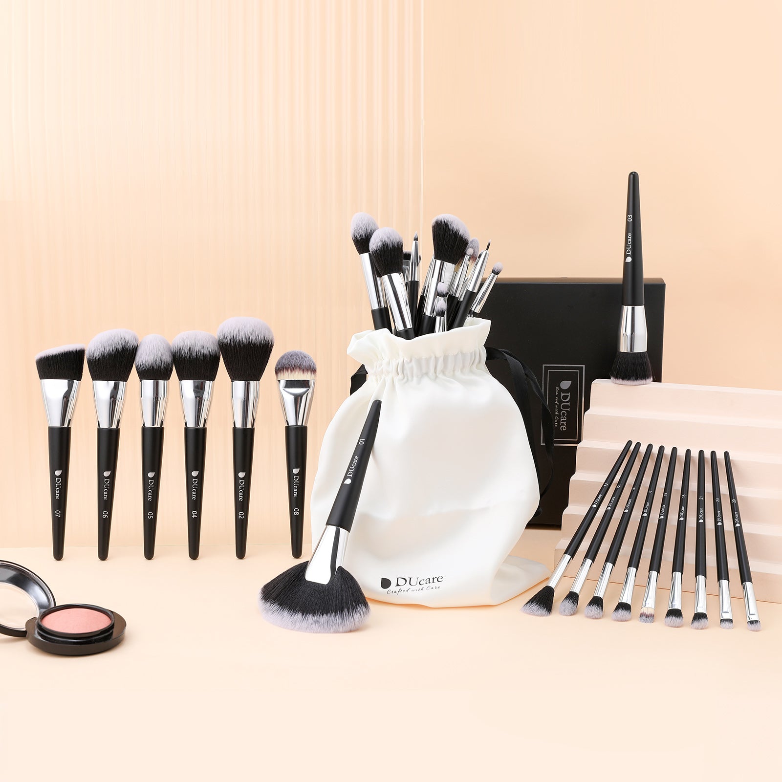 DUcare Lot professionnel de pinceaux de maquillage 32 pièces