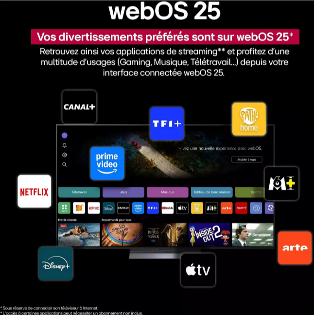LG 55UA75 2025 TV LED UHD 55 pouces