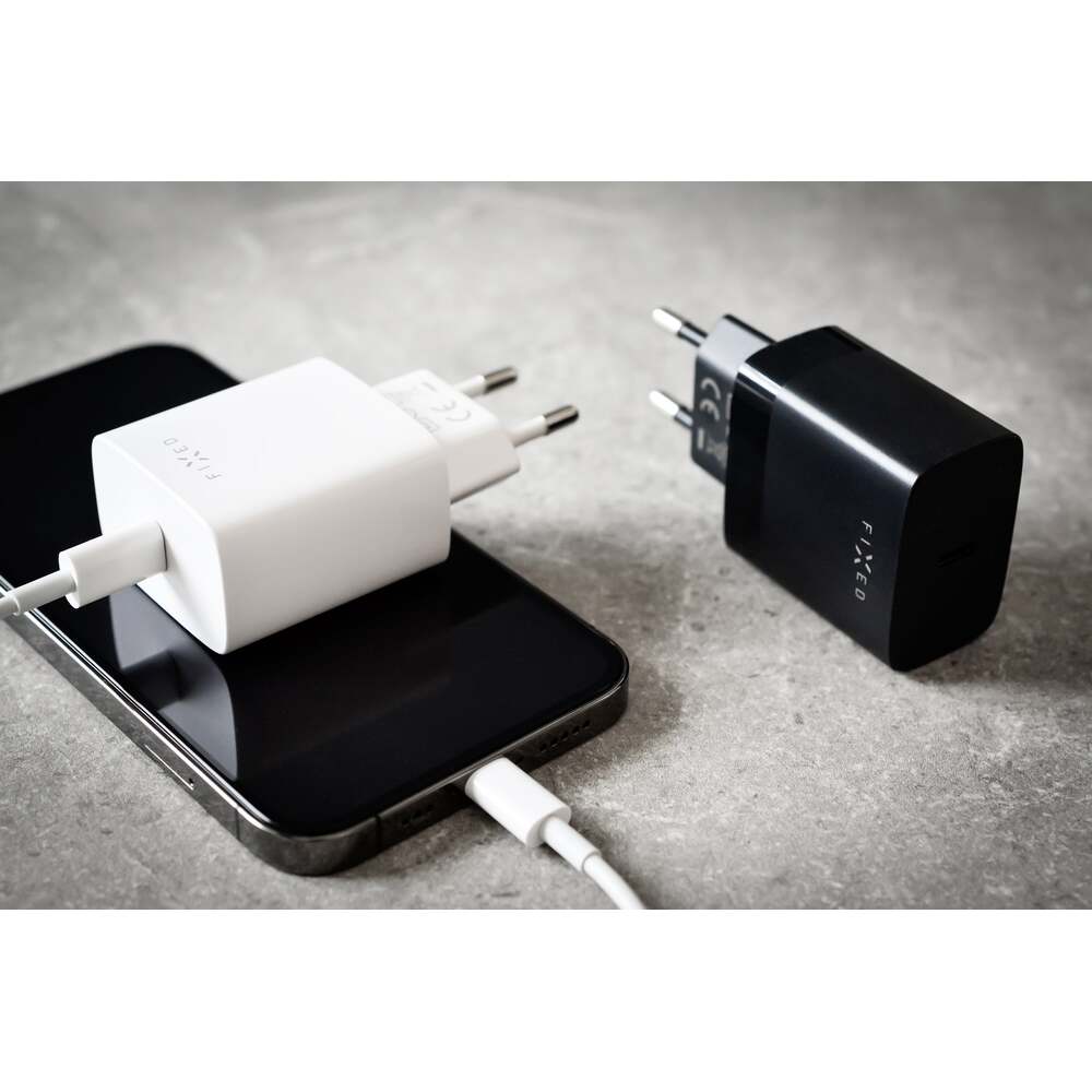 FIXED Chargeur de voyage USB-C 20 W, blanc
