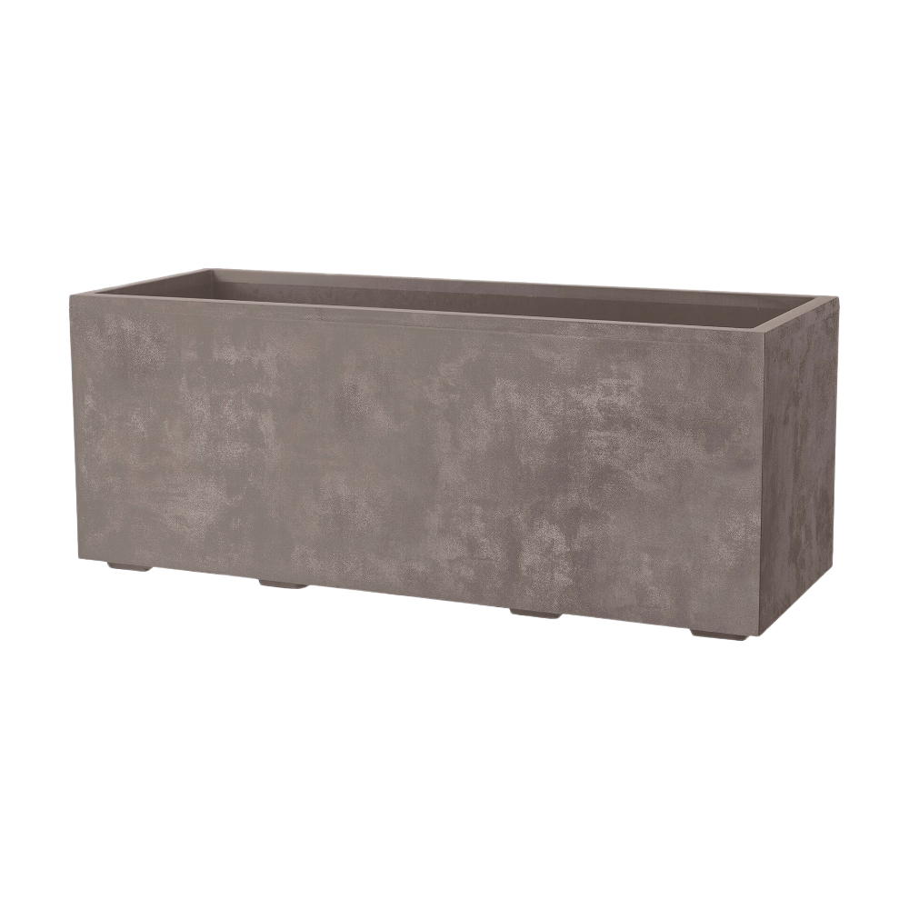 Deroma Millennium R Jardinière murale, Couleur grès, avec réserve d’eau et roulettes, 99 cm