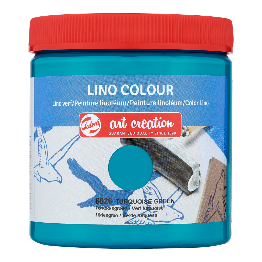 Talens Art Creation Peinture pour linoléum, Pot 250 ml, Vert turquoise, 6026