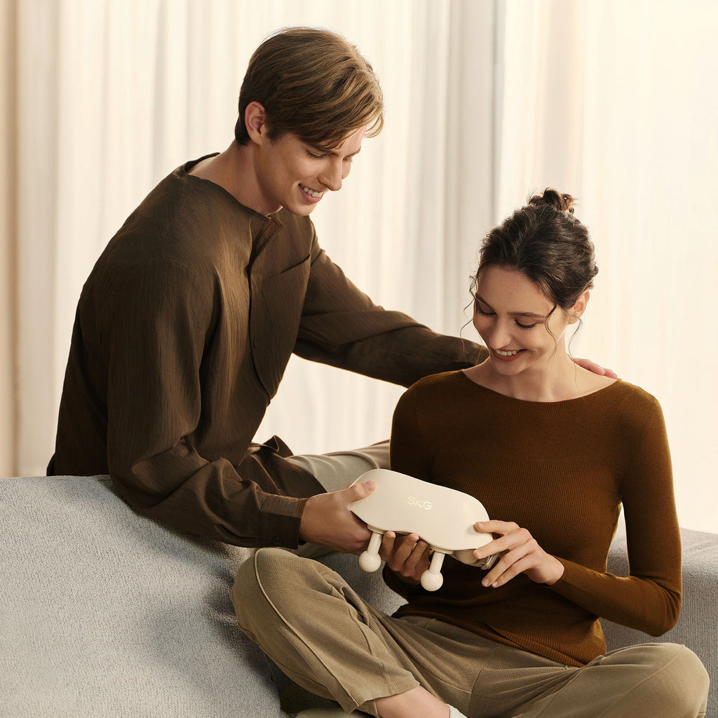 SKG HS500-2 Appareil de massage pour le cou et les épaules Rotation, pétrissage et moxibustion à lumière rouge Cadeau pour l'être aimé