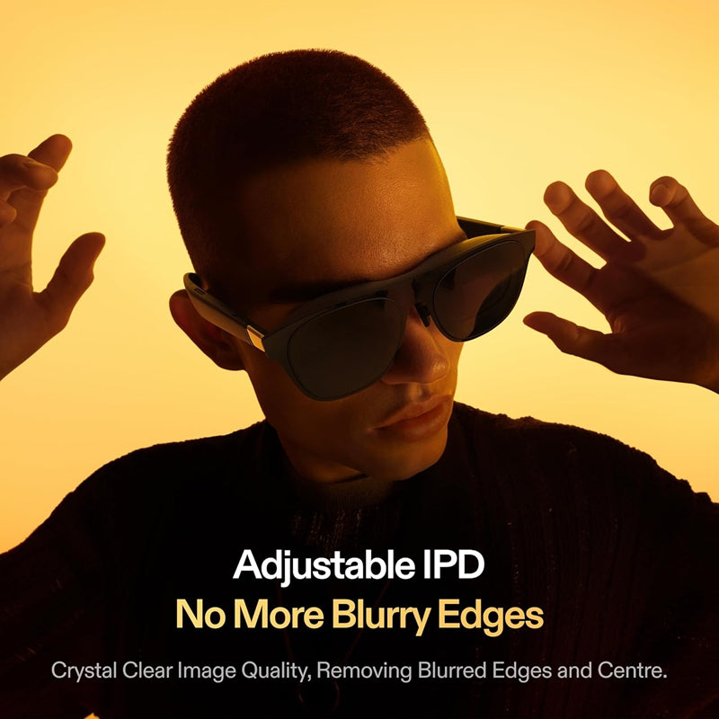 XREAL One lunettes de réalité augmentée avec puce X1, Lunettes de réalité étendue 3 DDL natifs, 147 po champ de vision 50°, Écran 120 Hz, Audio de renom, 3 réglages de transparence des verres