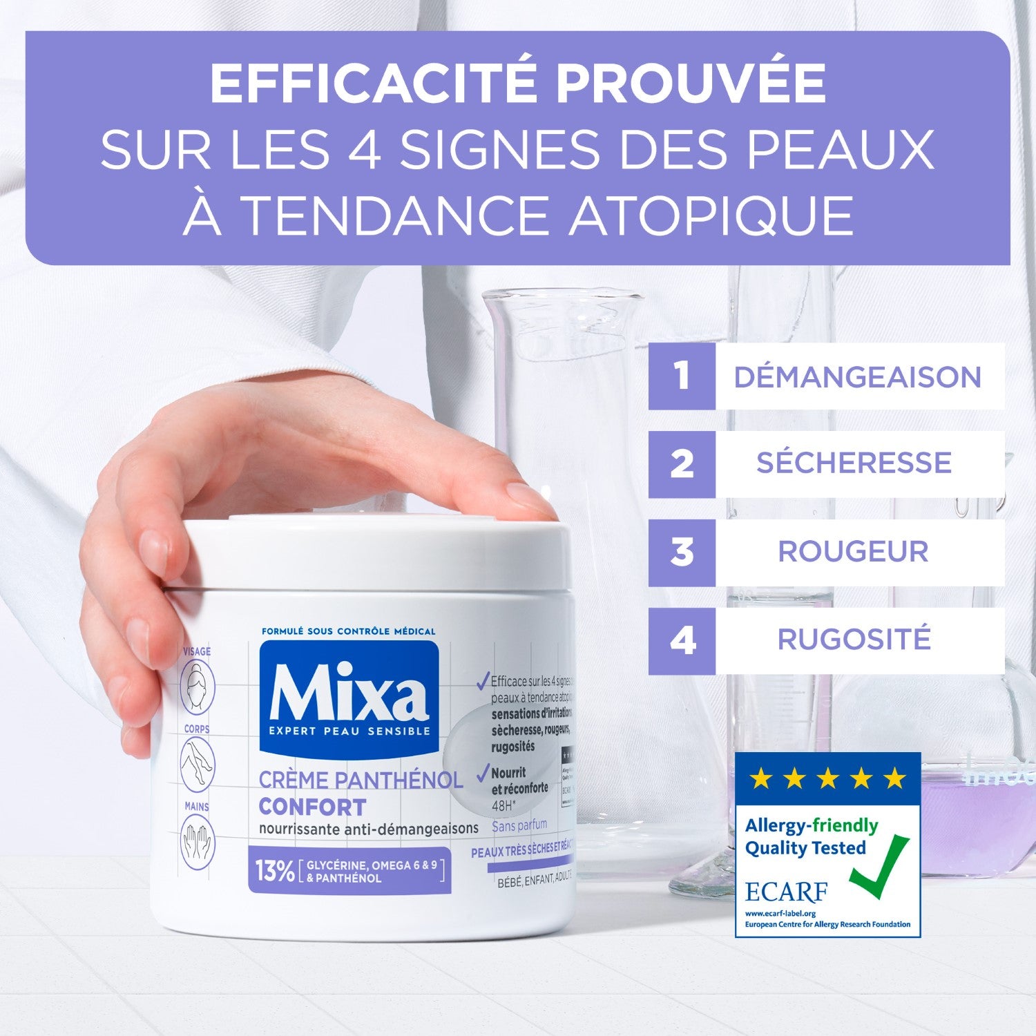 Mixa Crème Confort Panthénol Anti-Rayures 400 ml