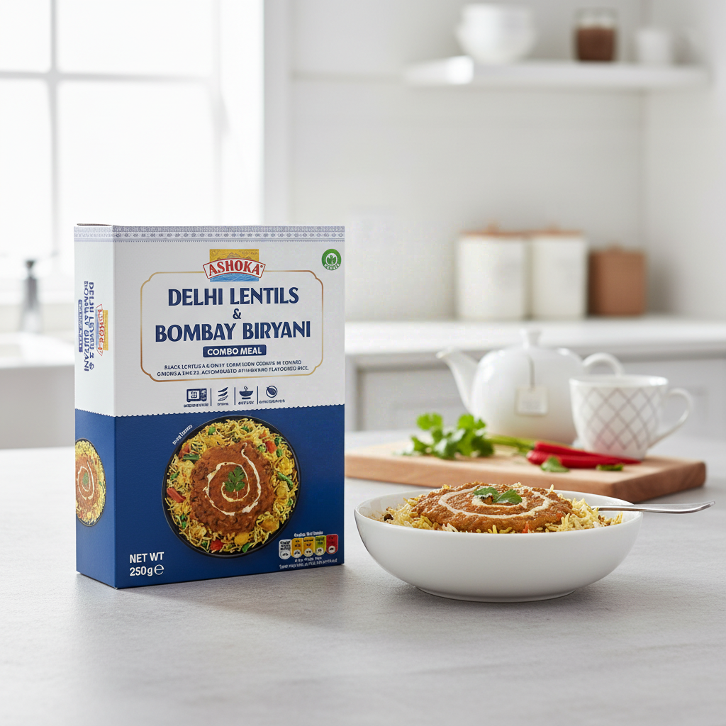 Ashoka Lentilles de Delhi et biryani de Bombay instantanés 250 g