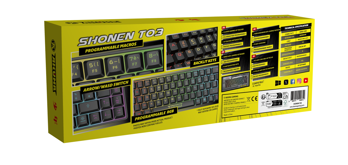 Akuma clavier gaming œuvre t03